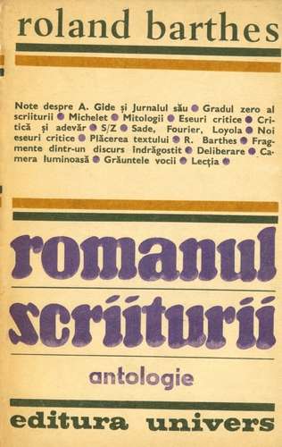 Roland Barthes - Romanul scriiturii