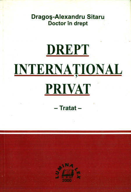 Dragoș-Alexandru Sitaru - Drept internațional privat