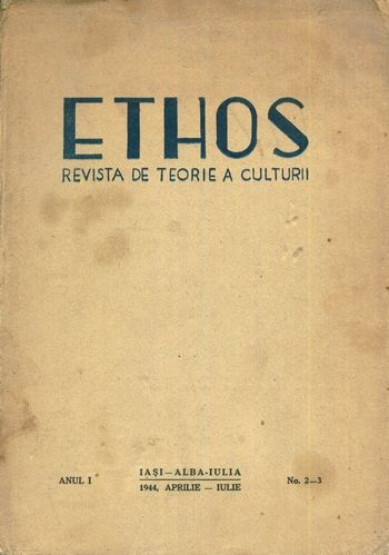 Ethos - Revista de teorie a culturii - Anul I, nr. 2-3