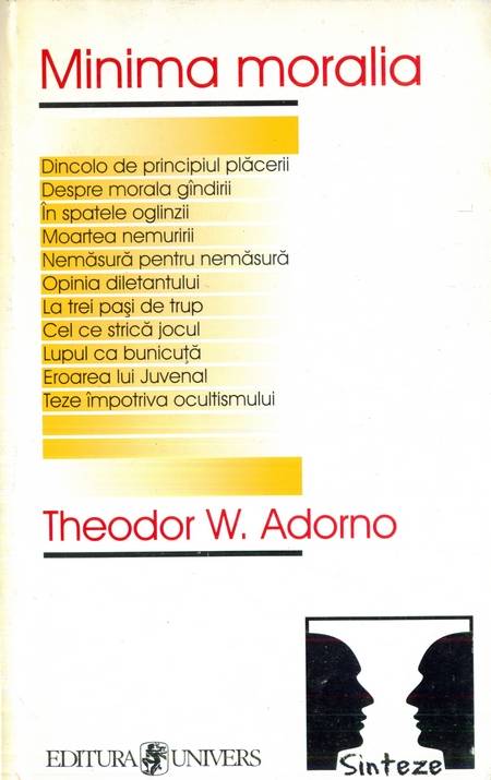 Theodor W. Adorno - Minima moralia