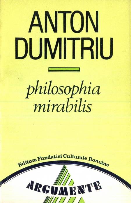 Anton Dumitriu - Philosophia mirabilis