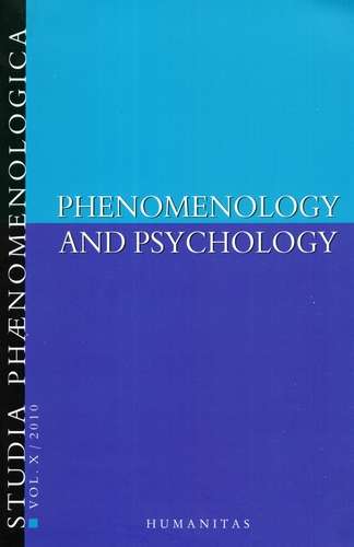 Studia Phaenomenologica - Phenomenology and Psychology