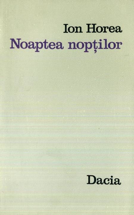 Ion Horea - Noaptea nopților
