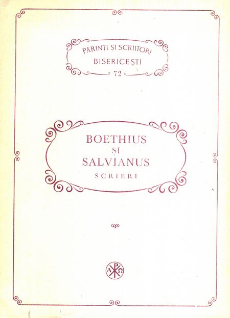 Boethius și Salvianus - Scrieri